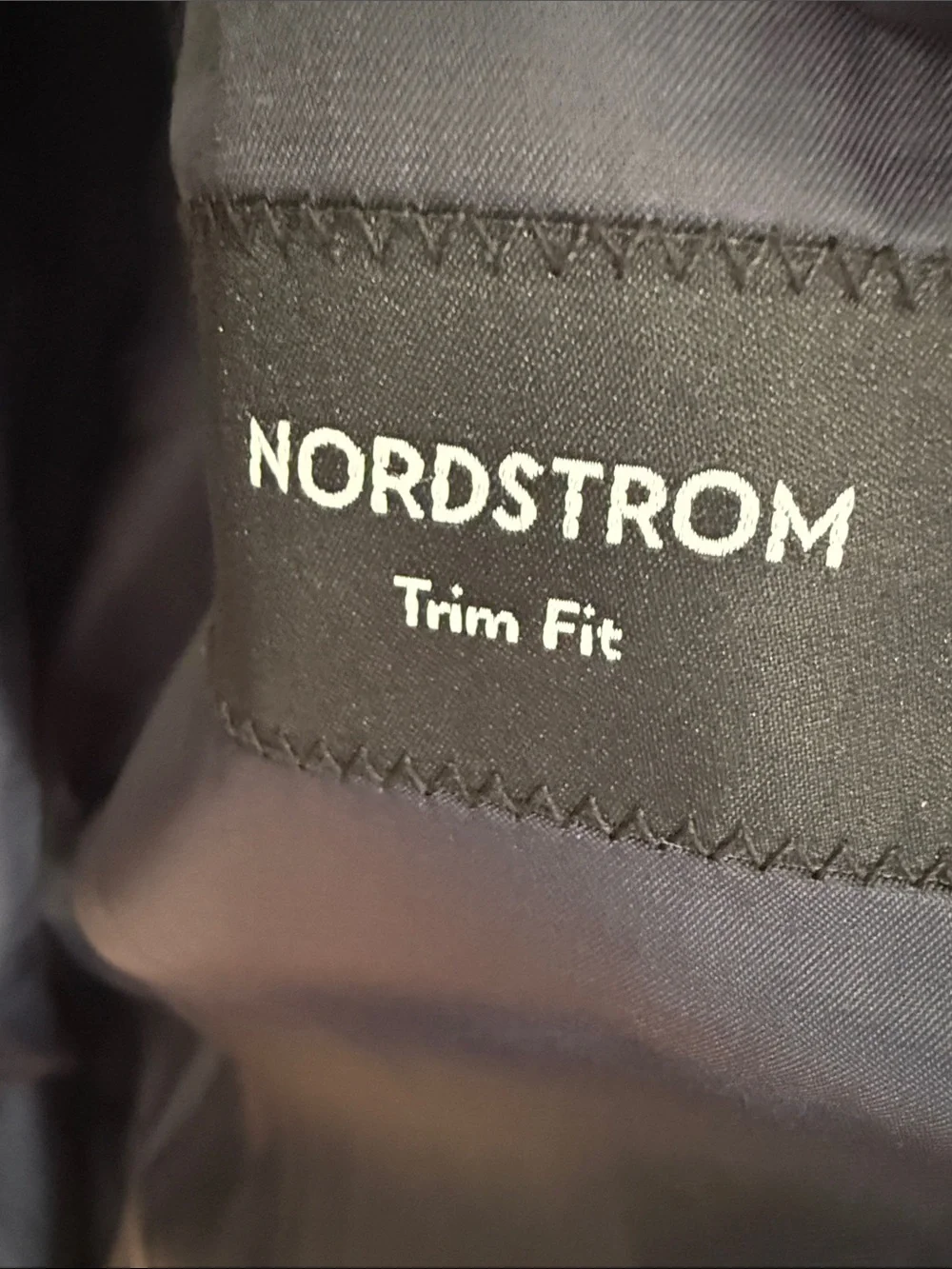 Nordstrom Men's Navy Blue Plaid Two-Button Sport Coat Blazer Sz 46L